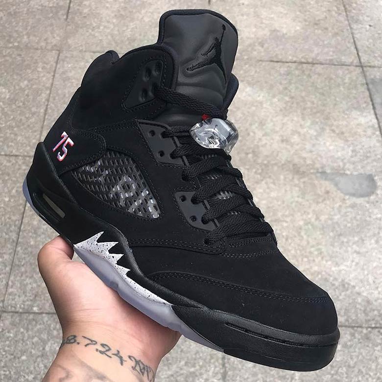 Air Jordan 5 Psg Black Red 2