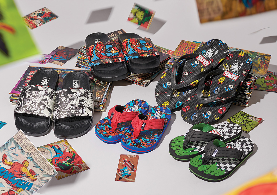 Avengers Marvel Vans Beach Sandals Slippers