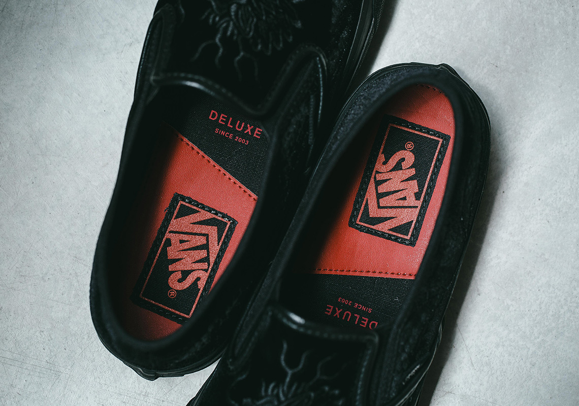 Deluxe Vans Slip On Black Dragon Release Date 2