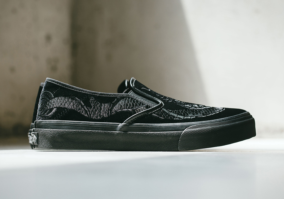 Deluxe Vans Slip On Black Dragon Release Date 4