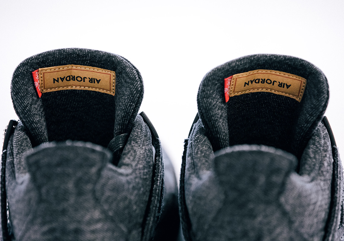 Jordan 4 Levis Black Denim Release Date 6