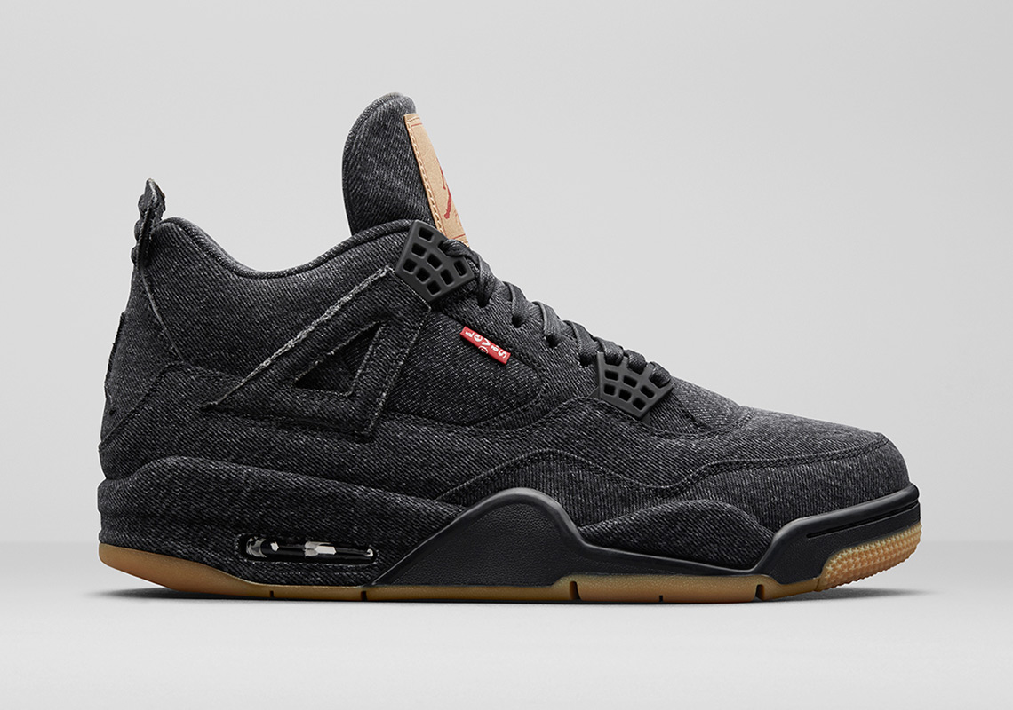 Jordan 4 Levis Gs Nrg Black Aq9103 001 Release Date Info