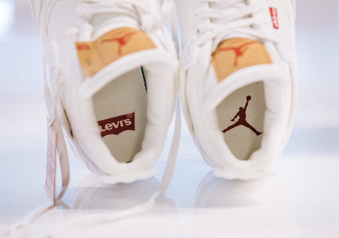 Jordan 4 Levis White Denim Release Date 6