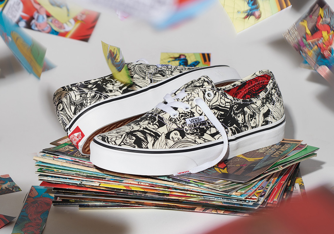 Marvel Avengers Vans Vintage Bw Portrait Men