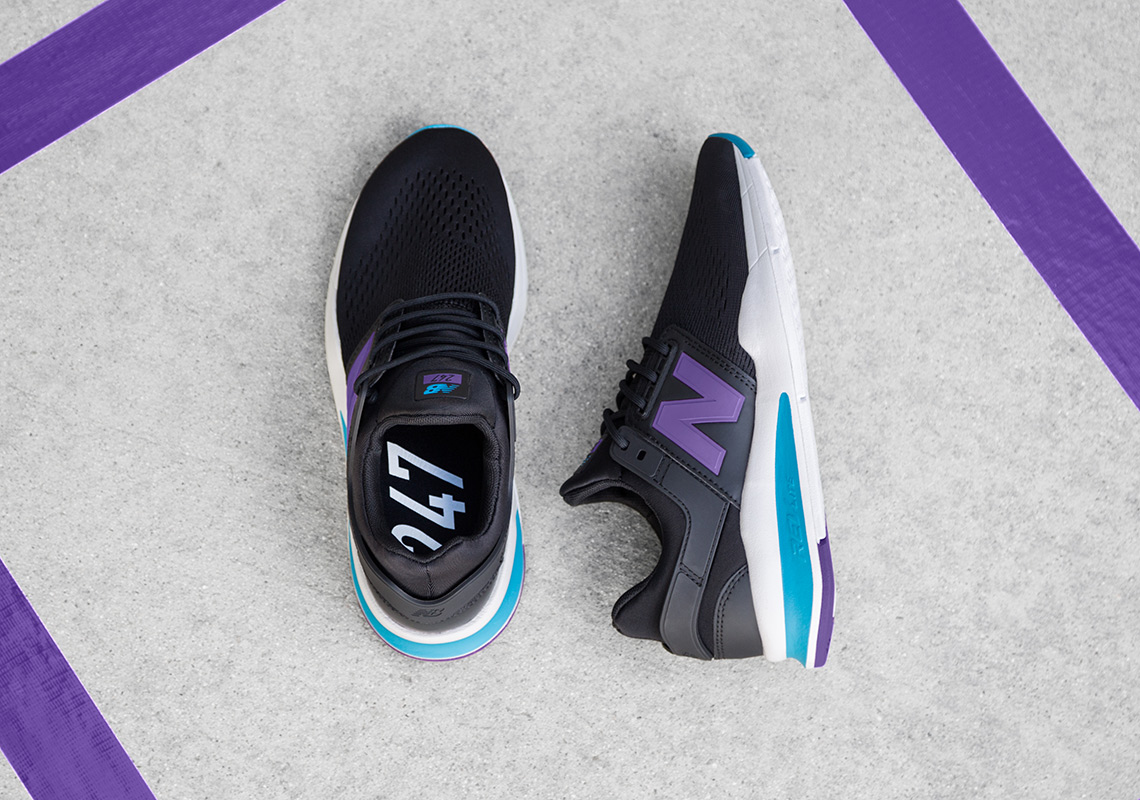 New Balance 247 V2 Womens Black Aqua