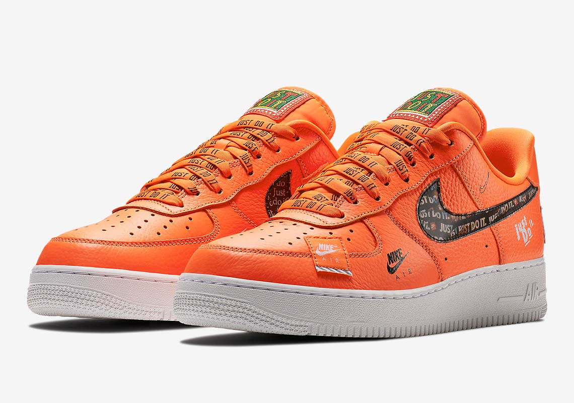 Nike Air Force 1 Low Just Do It Orange Ar7719 800 5