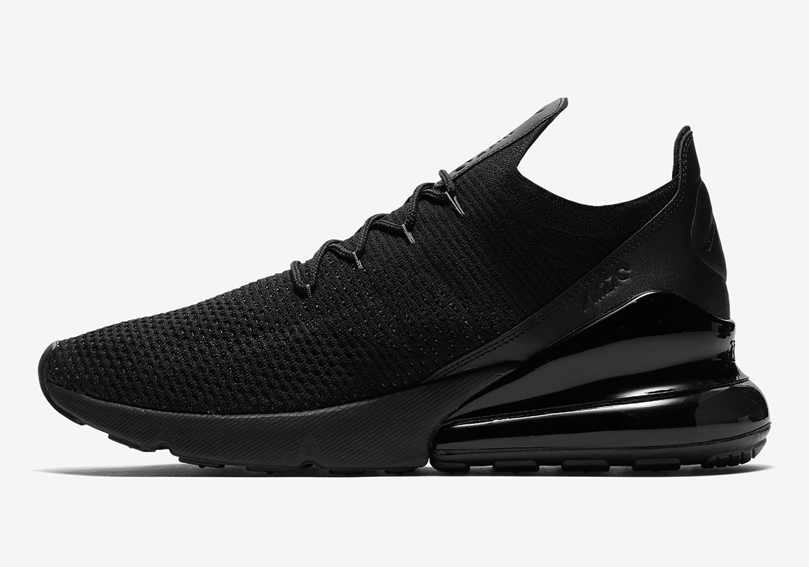 Nike Air Max 27 Flyknit Triple Black Ao1023 005 6