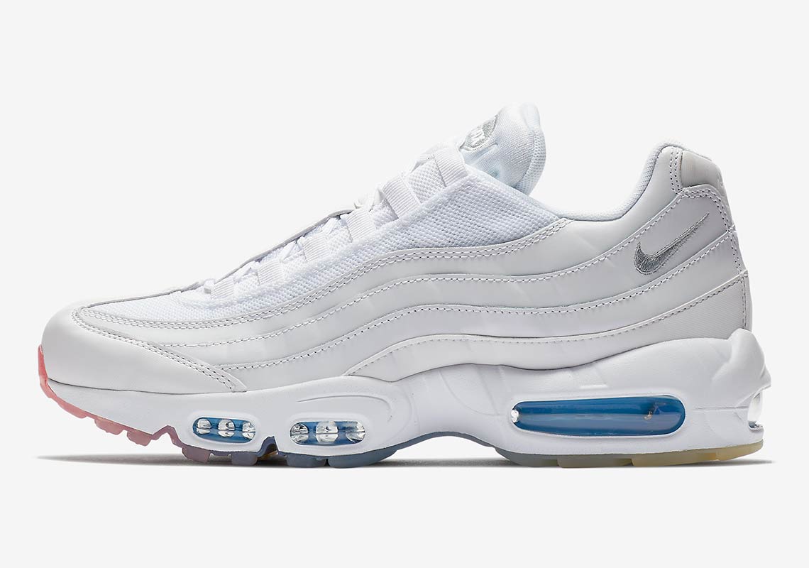 This White Air Max 95 Features A Colorful Twist