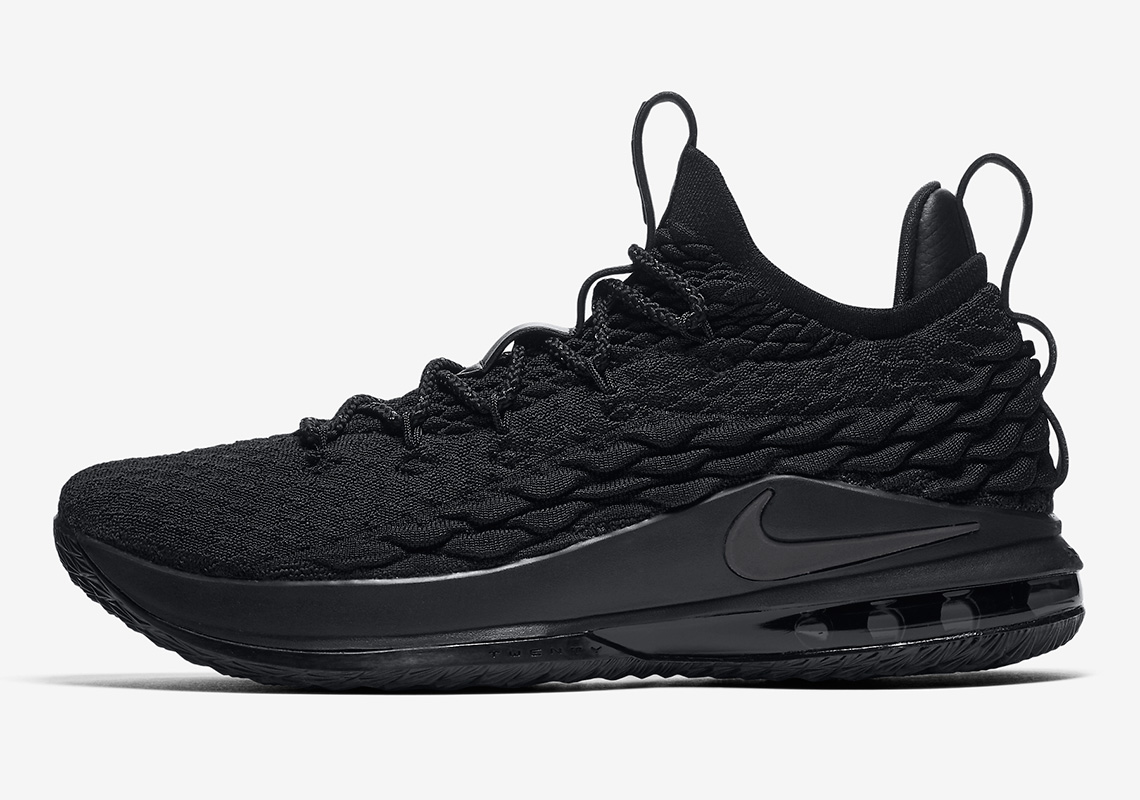 The Nike LeBron 15 Low Is Arriving In A  “Blackout” Colorway