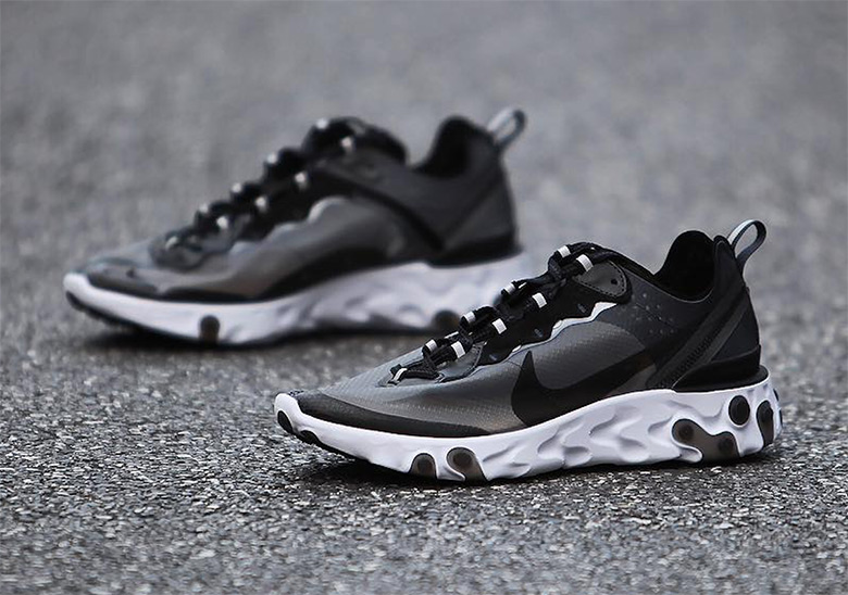 Nike React Element 87 Black White 5