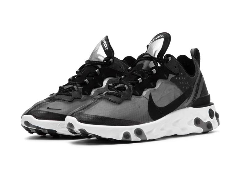 Nike React Element 87 Black White Aq1090 001 1