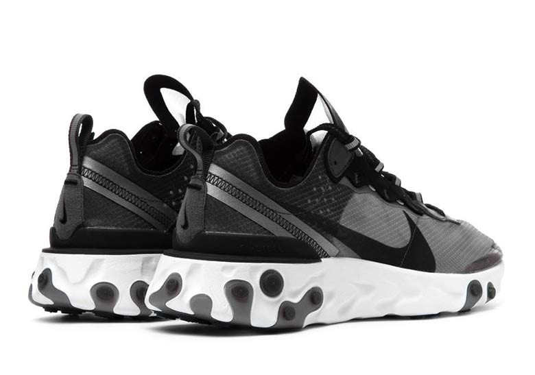 Nike React Element 87 Black White Aq1090 001 5