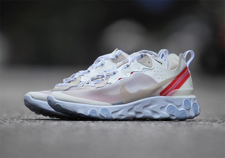 Nike React Element 87 Sail Orange 1