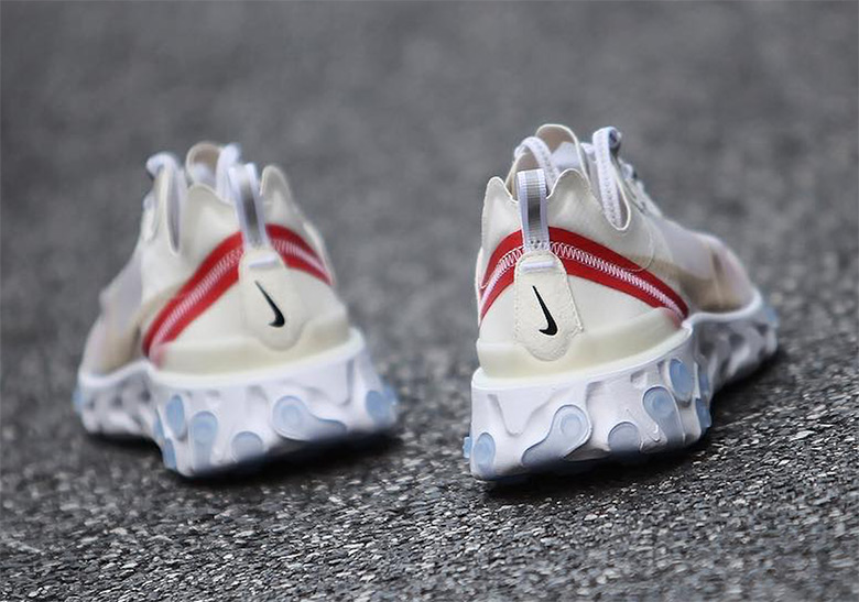 Nike React Element 87 Sail Orange 3