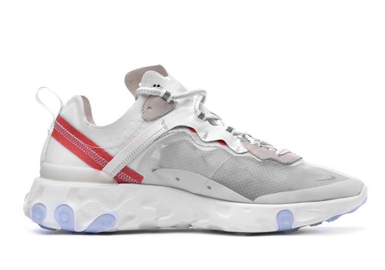 Nike React Element 87 White Red Aq1090 100 3