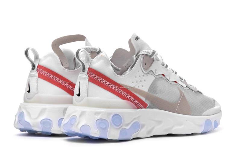 Nike React Element 87 White Red Aq1090 100 5