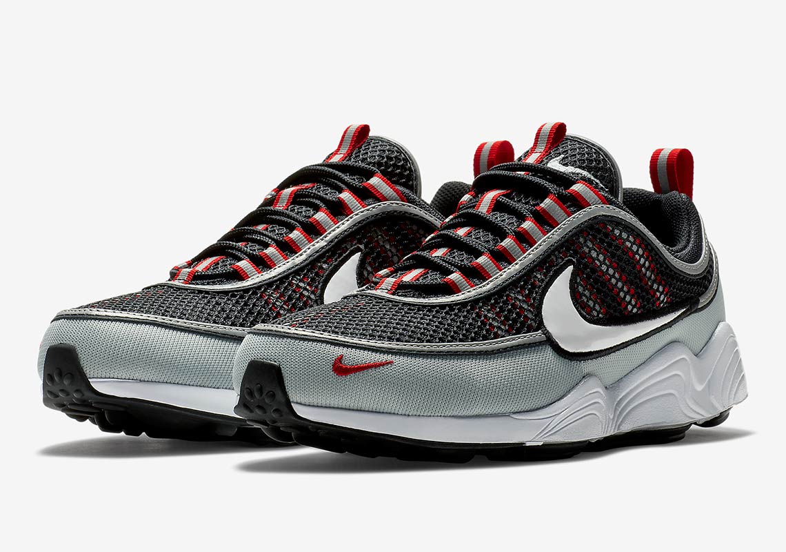 Nike Zoom Spiridon Black Silver Red 926955 010 5