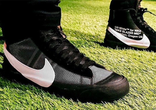 Off-White x Nike Blazer In Black Debuts At Paris Fashion Week