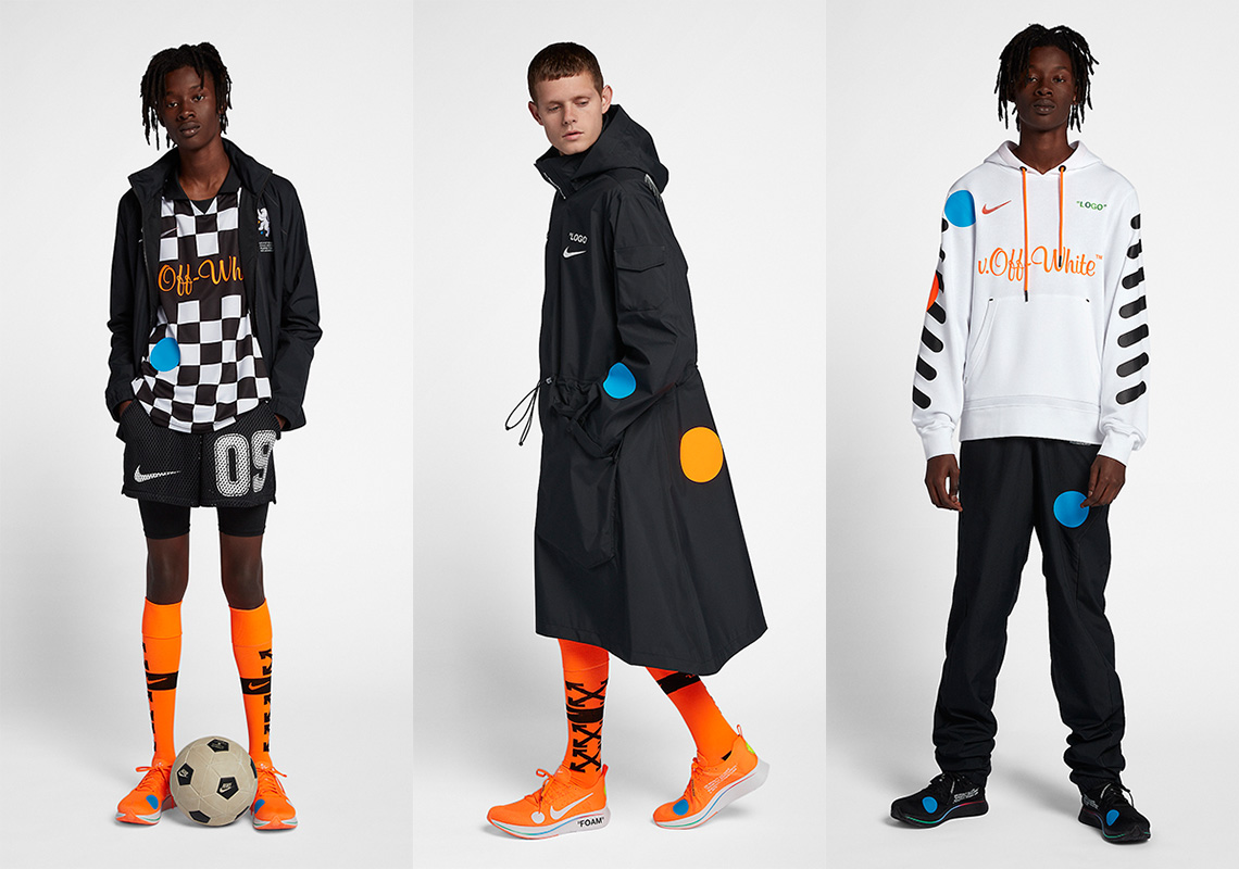 OFF WHITE x Nike "Football, Mon Amour" Apparel Collection Is Available