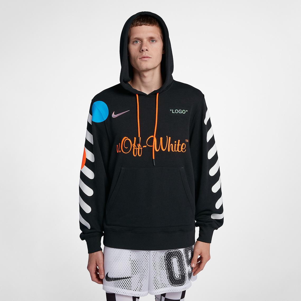 Off White Nike Soccer Hoodie Black Aa3257 010 1