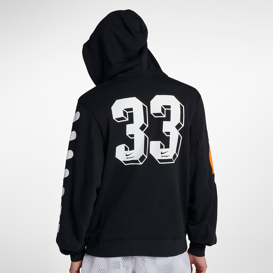 Off White Nike Soccer Hoodie Black Aa3257 010 2