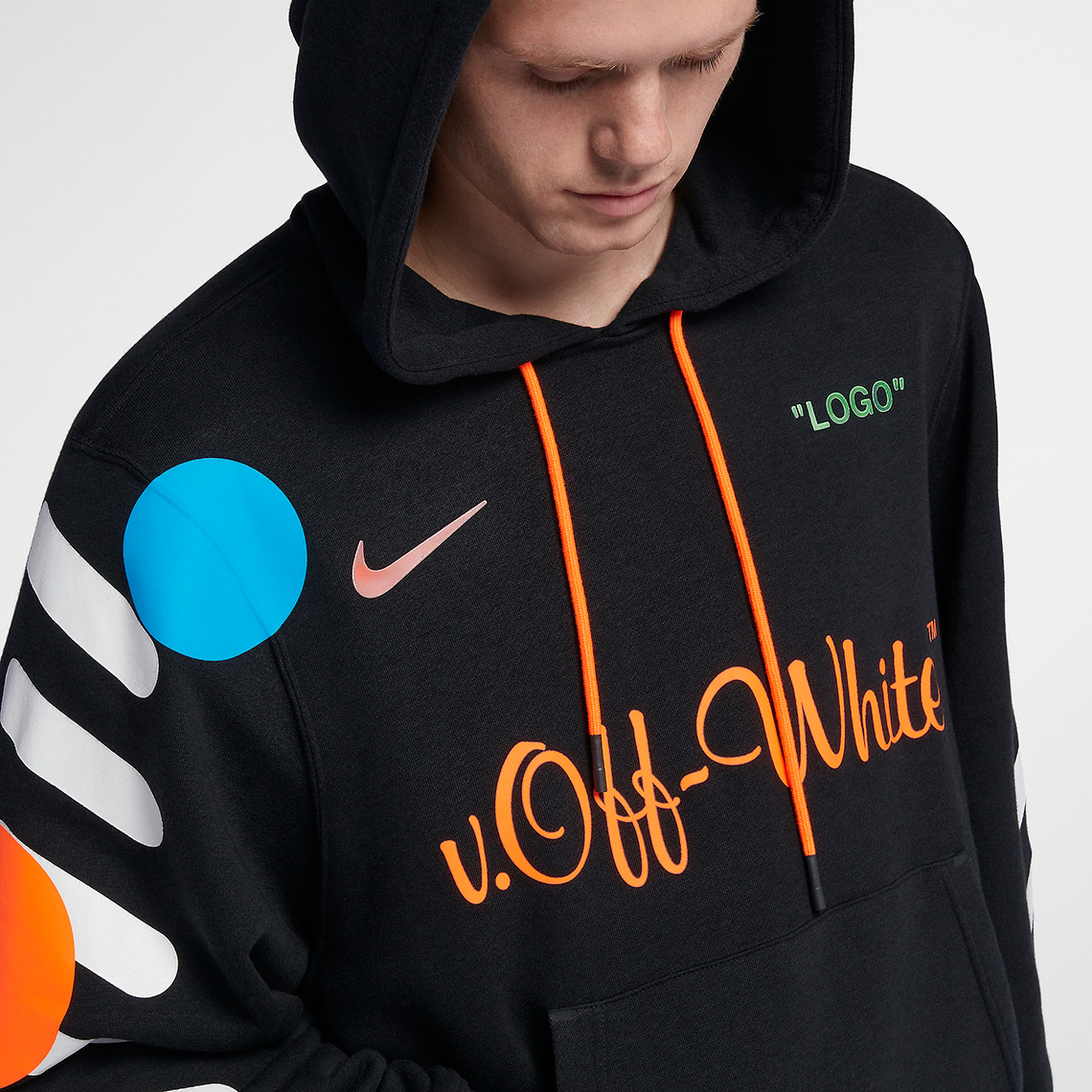 Off White Nike Soccer Hoodie Black Aa3257 010 6