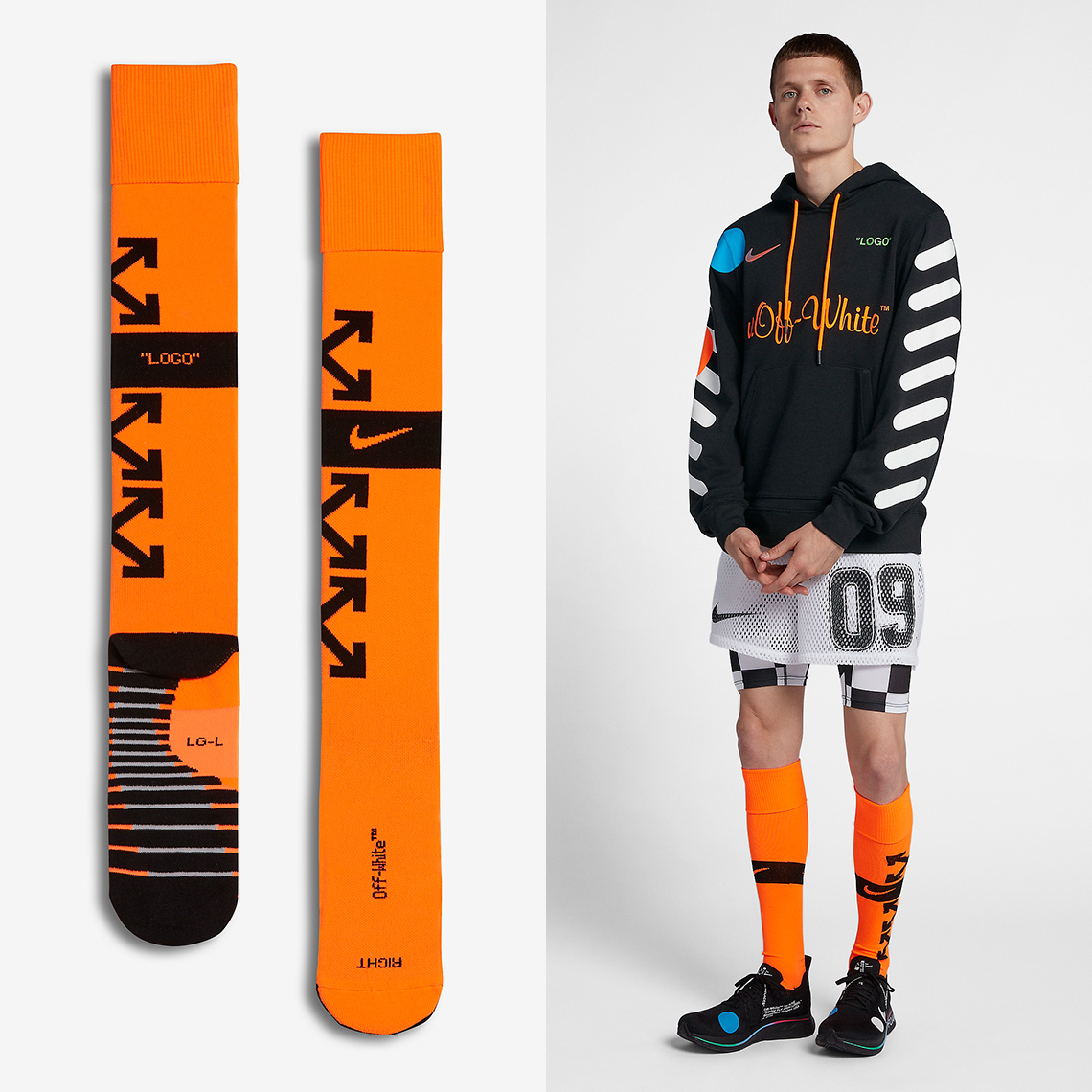 Off White Nike Soccer Orange Sx7520 803 3