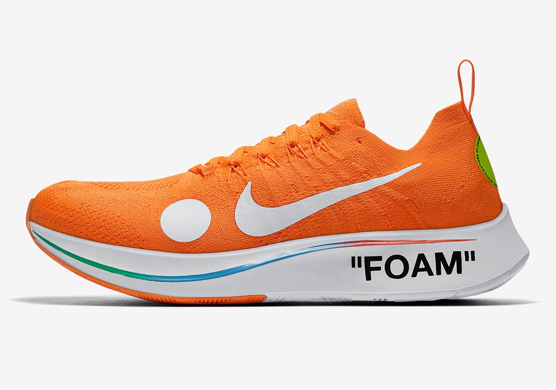 Off White Nike Zoom Fly Mercurial Flyknit Orange Ao2115 800 1