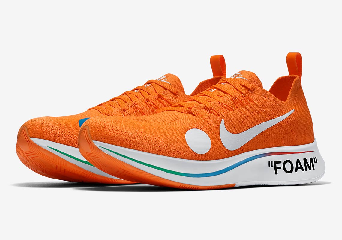 Off White Nike Zoom Fly Mercurial Flyknit Orange Ao2115 800 5