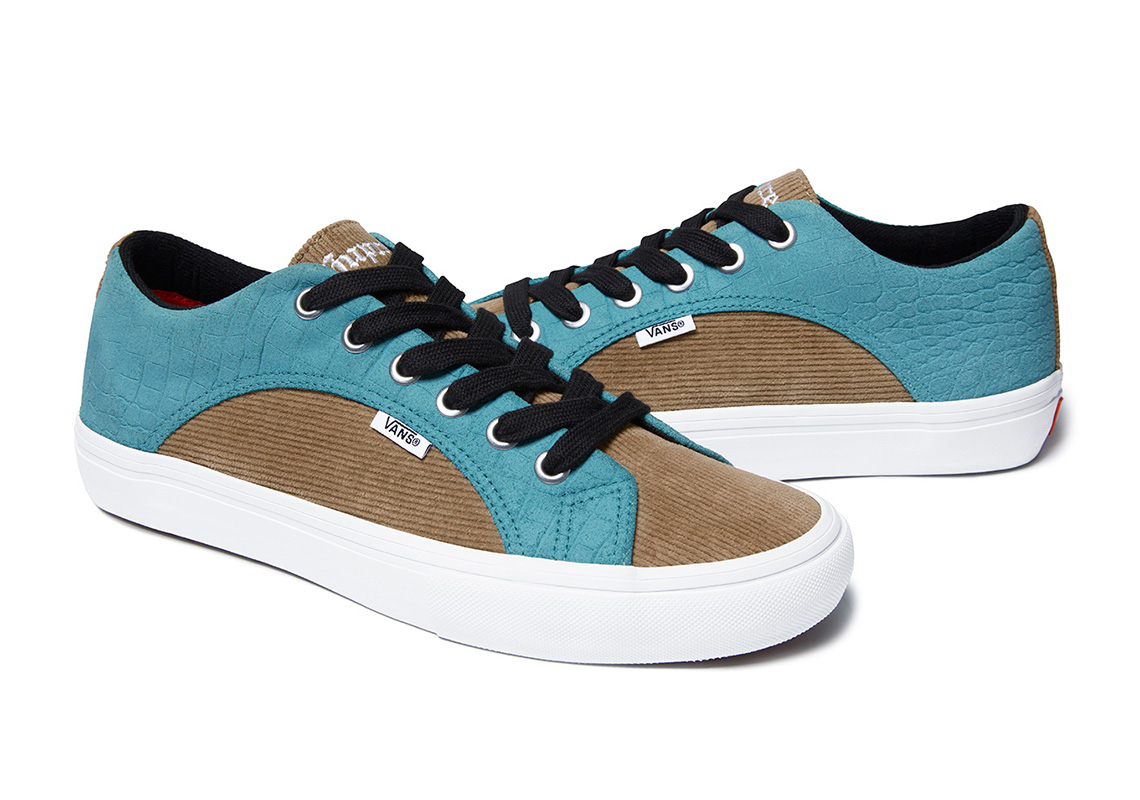 Supreme Vans Croc Corduroy Lampin Aqua Brown