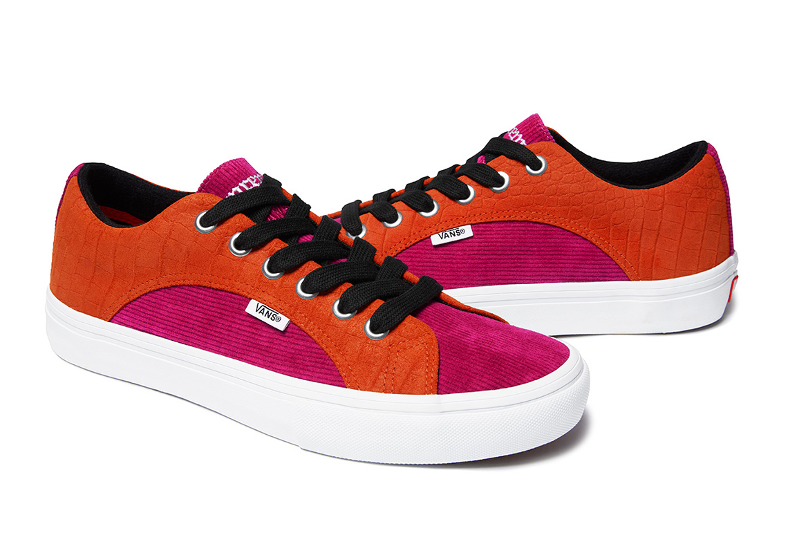 Supreme Vans Croc Corduroy Lampin Orange Pink