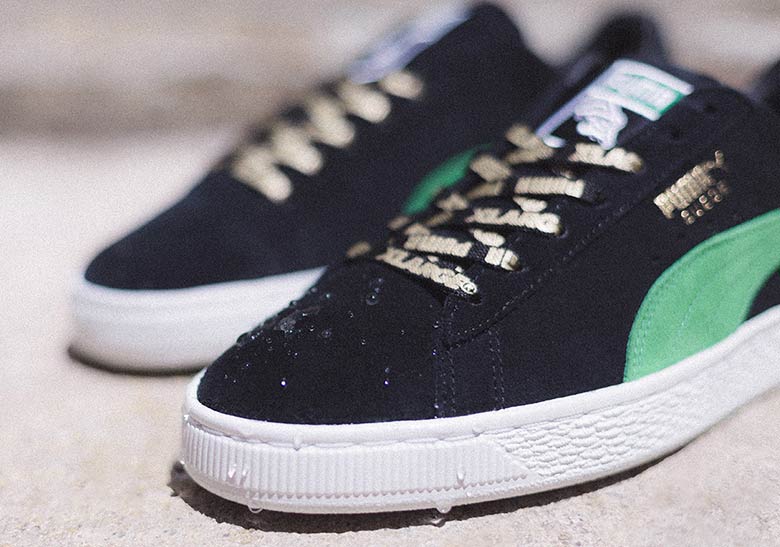 Xlarge Puma Suede Black Green 1