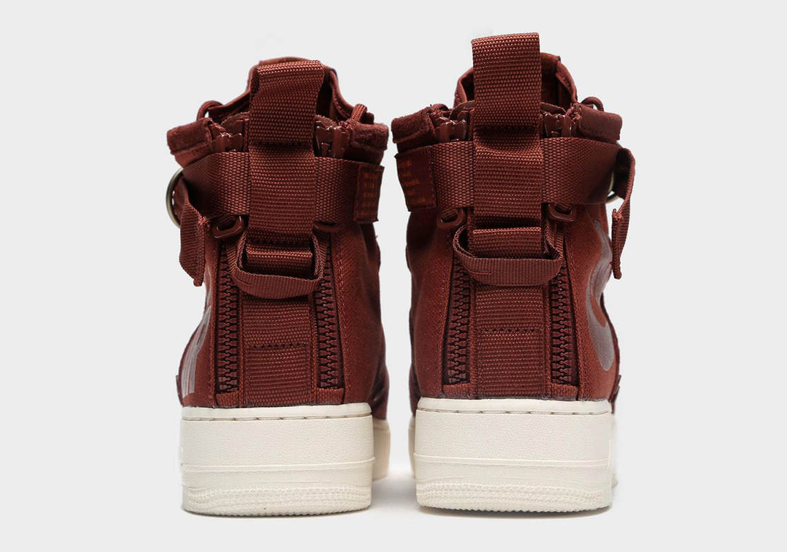 Nike Sf Af1 Mid Burgundy Sail 3