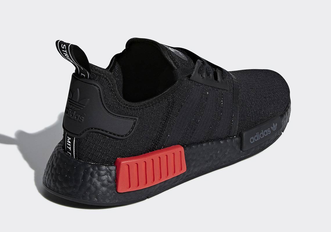 Adidas Nmd R1 Black Red B37618 3