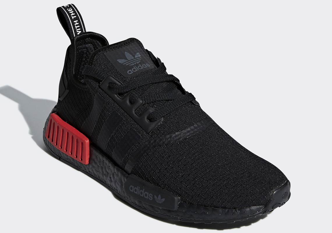 Adidas Nmd R1 Black Red B37618 4