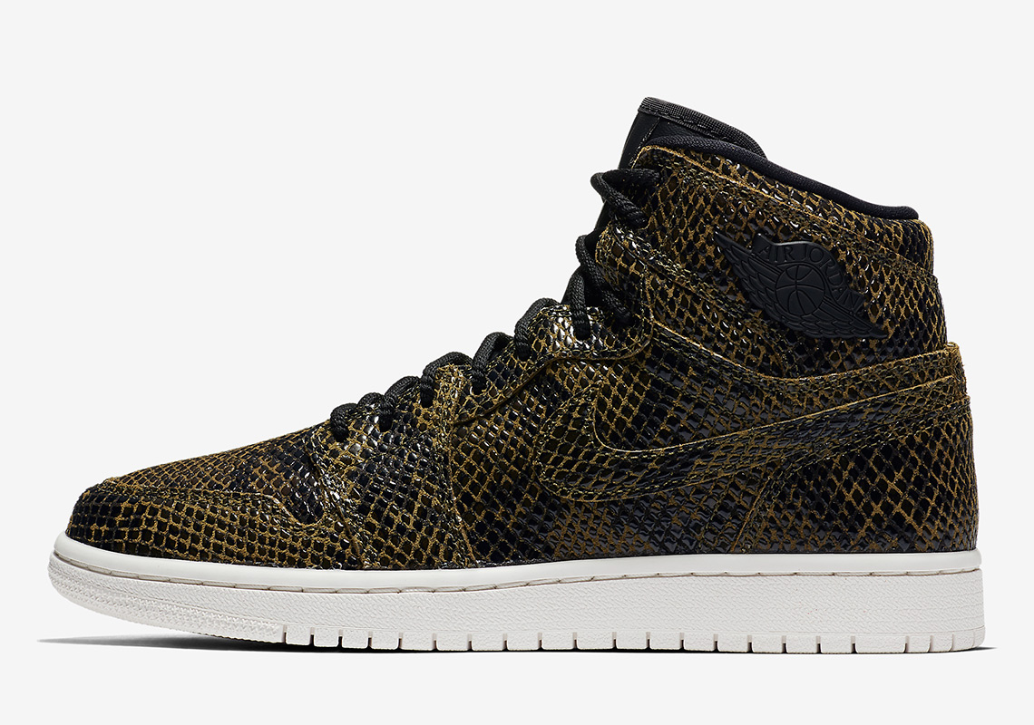 Air Jordan 1 High Snakeskin Ah7389 302 4