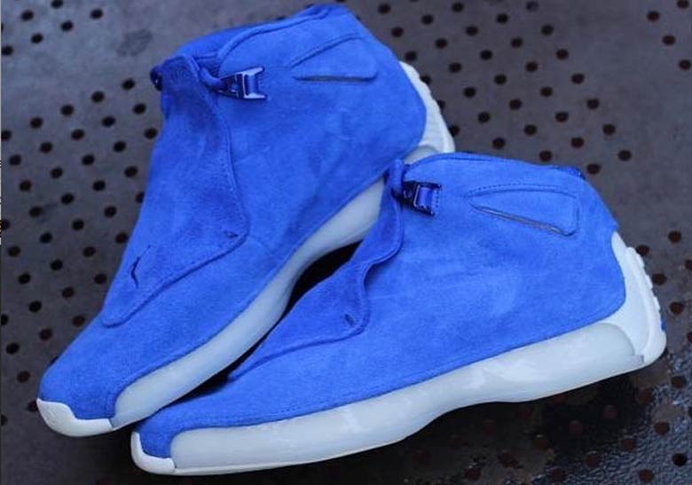 Air Jordan 18 Blue Suede 1