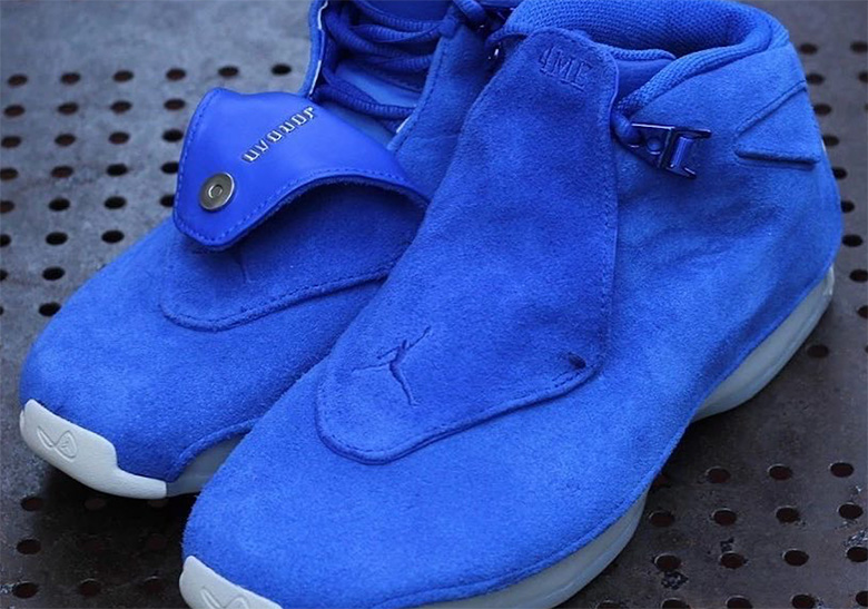 The Air Jordan 18 Retro Is Coming In Blue Suede