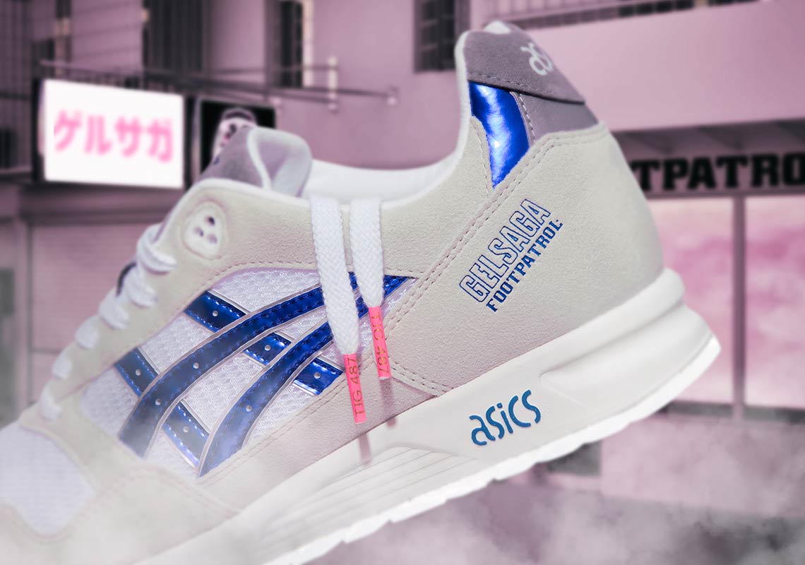 Footpatrol Asics Gel Saga Gundam White Blue 1