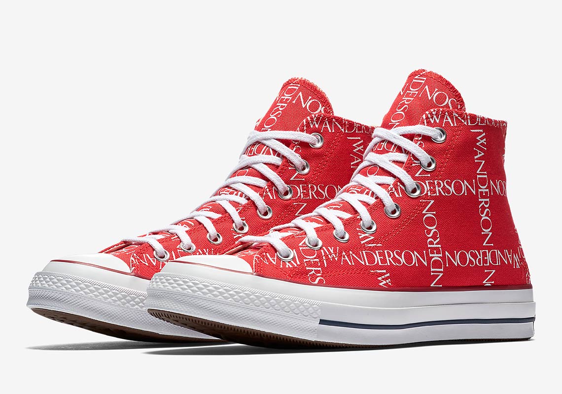 Jw Anderson Converse Chuck 70 Grid Red 162290c 603