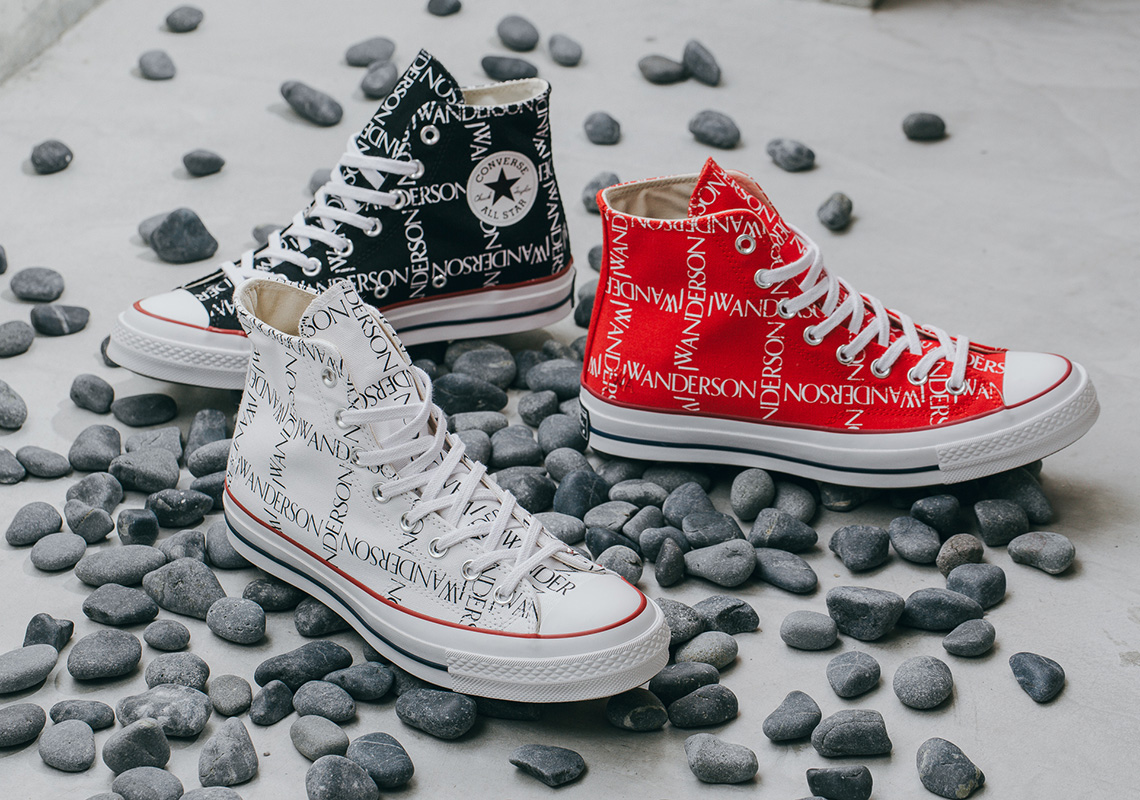 Jw Anderson Converse Chuck 70 Grid Red Black White 5