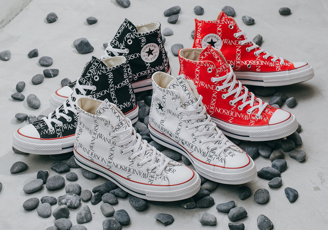 Jw Anderson Converse Chuck 70 Grid Red Black White 6