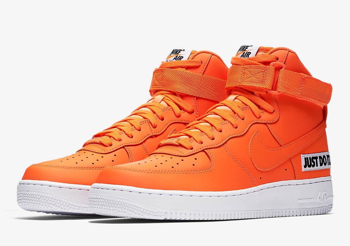 Nike Air Force 1 High Just Do It Orange Bq6474 800