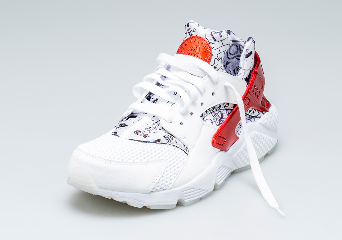 Nike Air Huarache Qs White Red Shoe Palace 7