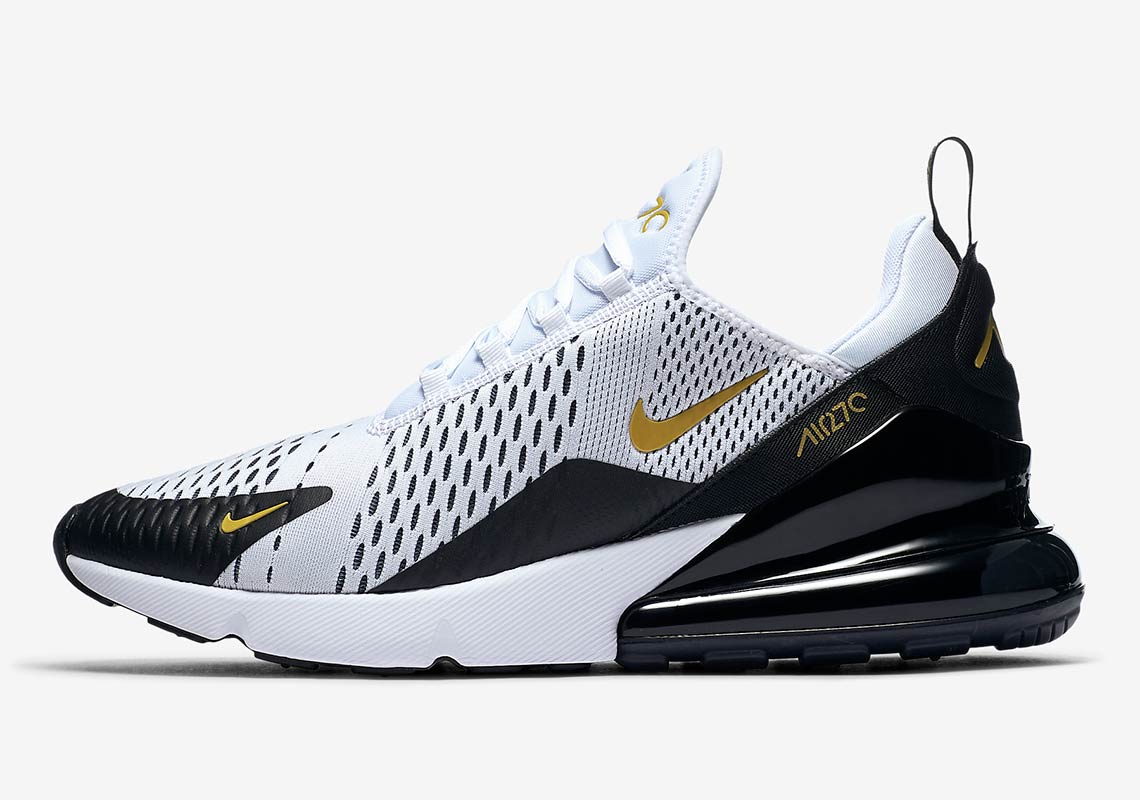 Nike Air Max 270 White Black Gold Av7892 100 1