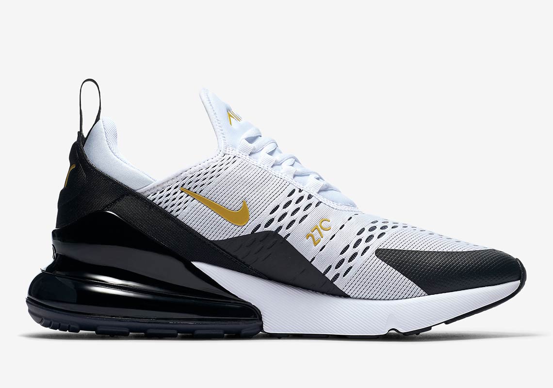 Nike Air Max 270 White Black Gold Av7892 100 3