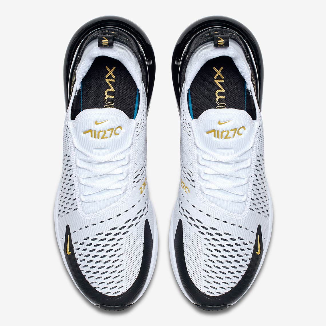 Nike Air Max 270 White Black Gold Av7892 100 4