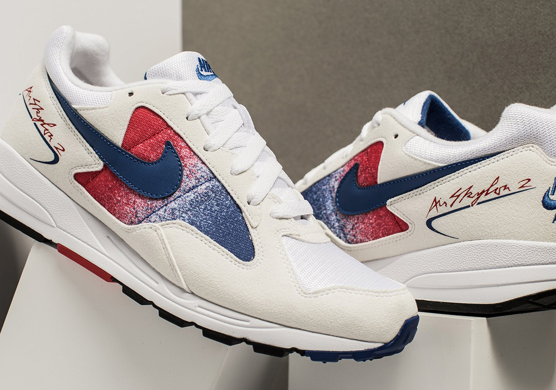 The Nike Air Skylon II Arrives In Red And Blue Gradient