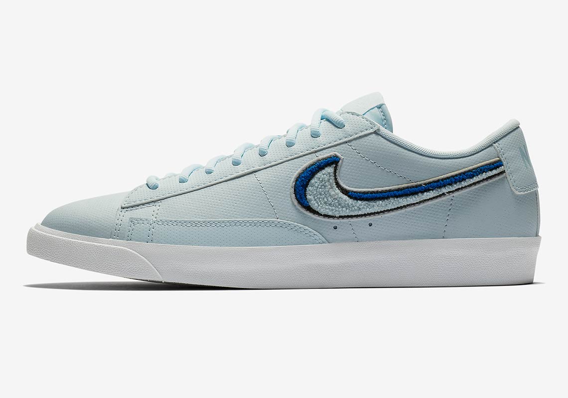 Nike Adds 3D Chenille Swooshes To The Blazer Low