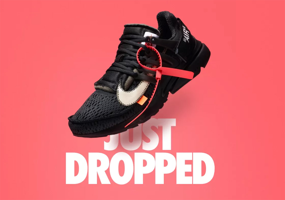 Off-White x Nike Presto Surprise Drop On Nike SNKRS